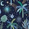 RoomMates Blue Nuit Tropicale Peel & Stick Wallpaper